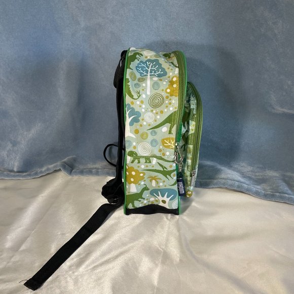 Wildkin Dinomite Dinosaurs Green 12" Insulated Front Pocket Kids Backpack - Picture 4 of 7